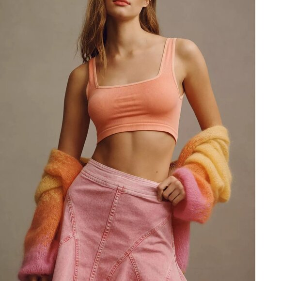 Pilcro Seamed Flared Mini Skirt - Picture 5 of 8